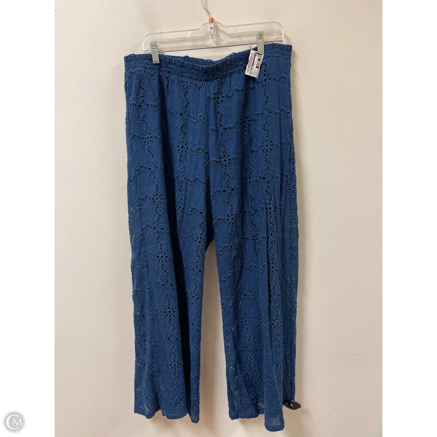 Pants Wide Leg By Johnny Was In Navy, Size: 12