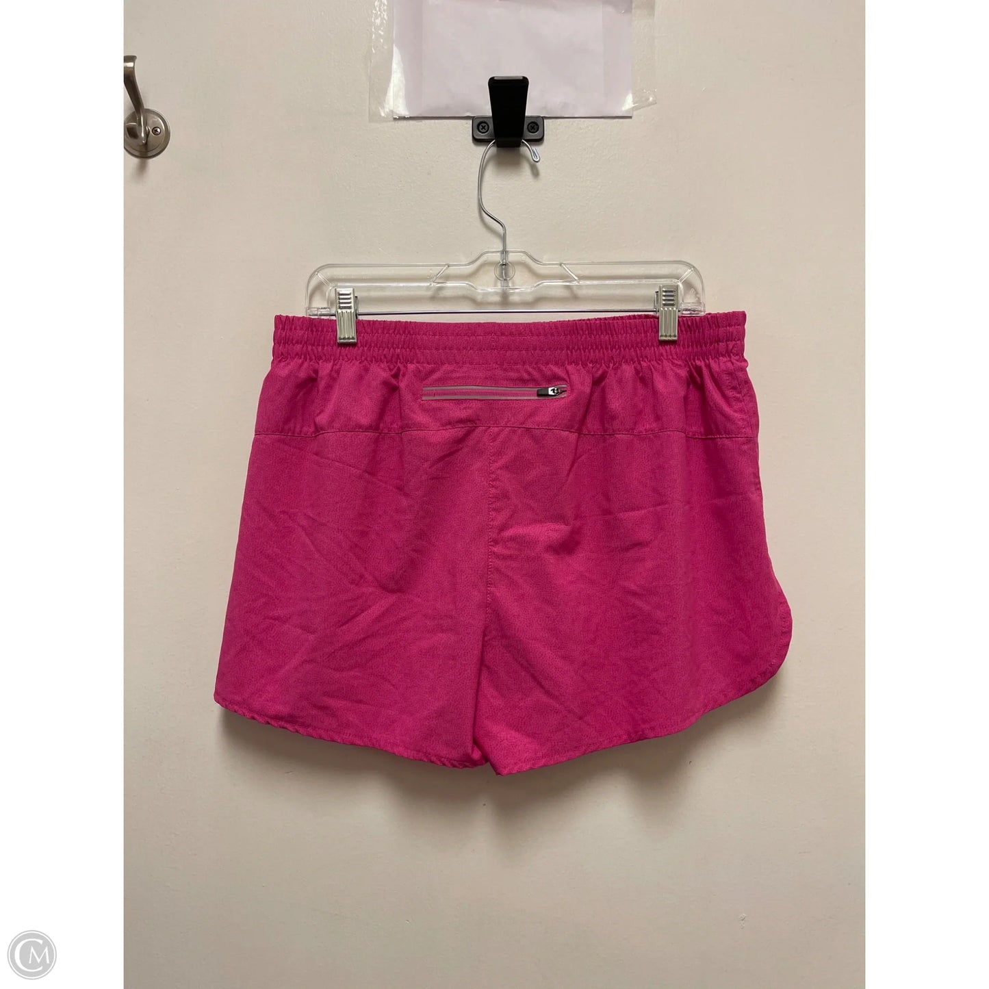 Athletic Shorts By Asics In Pink, Size: L