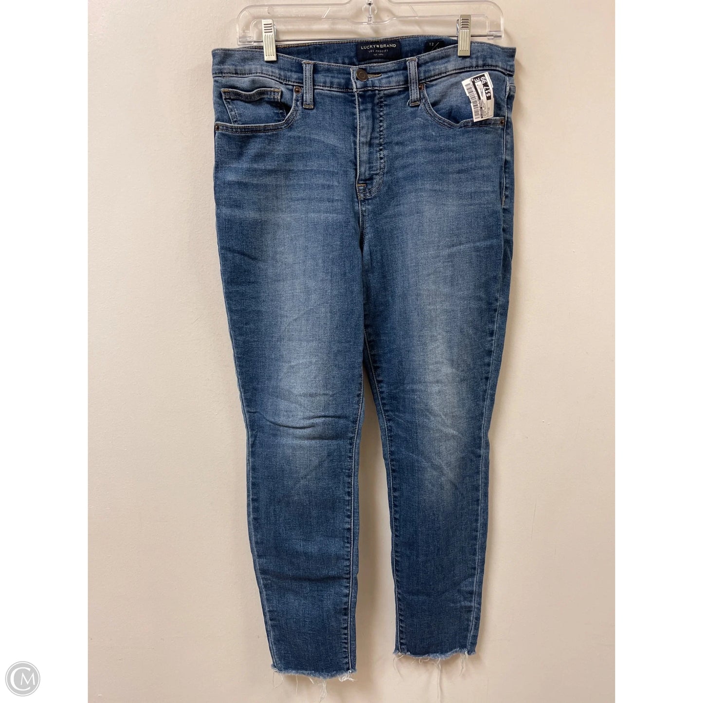 Jeans Skinny By Lucky Brand In Blue Denim, Size: 12