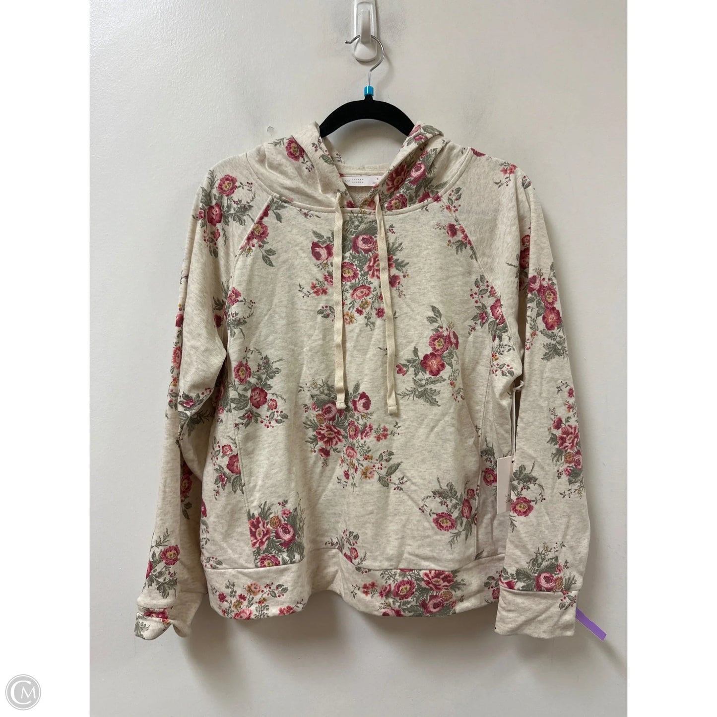 Sweatshirt Hoodie By Lc Lauren Conrad In Cream, Size: S