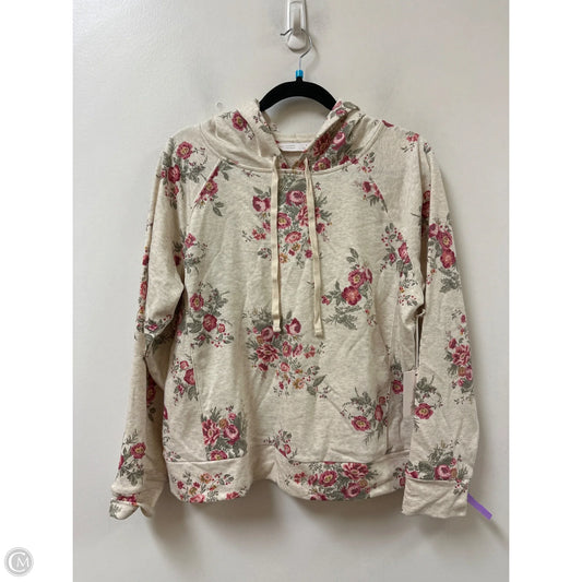 Sweatshirt Hoodie By Lc Lauren Conrad In Cream, Size: S
