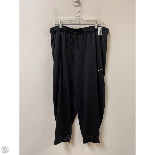 Athletic Pants By Nike In Black, Size: 1x