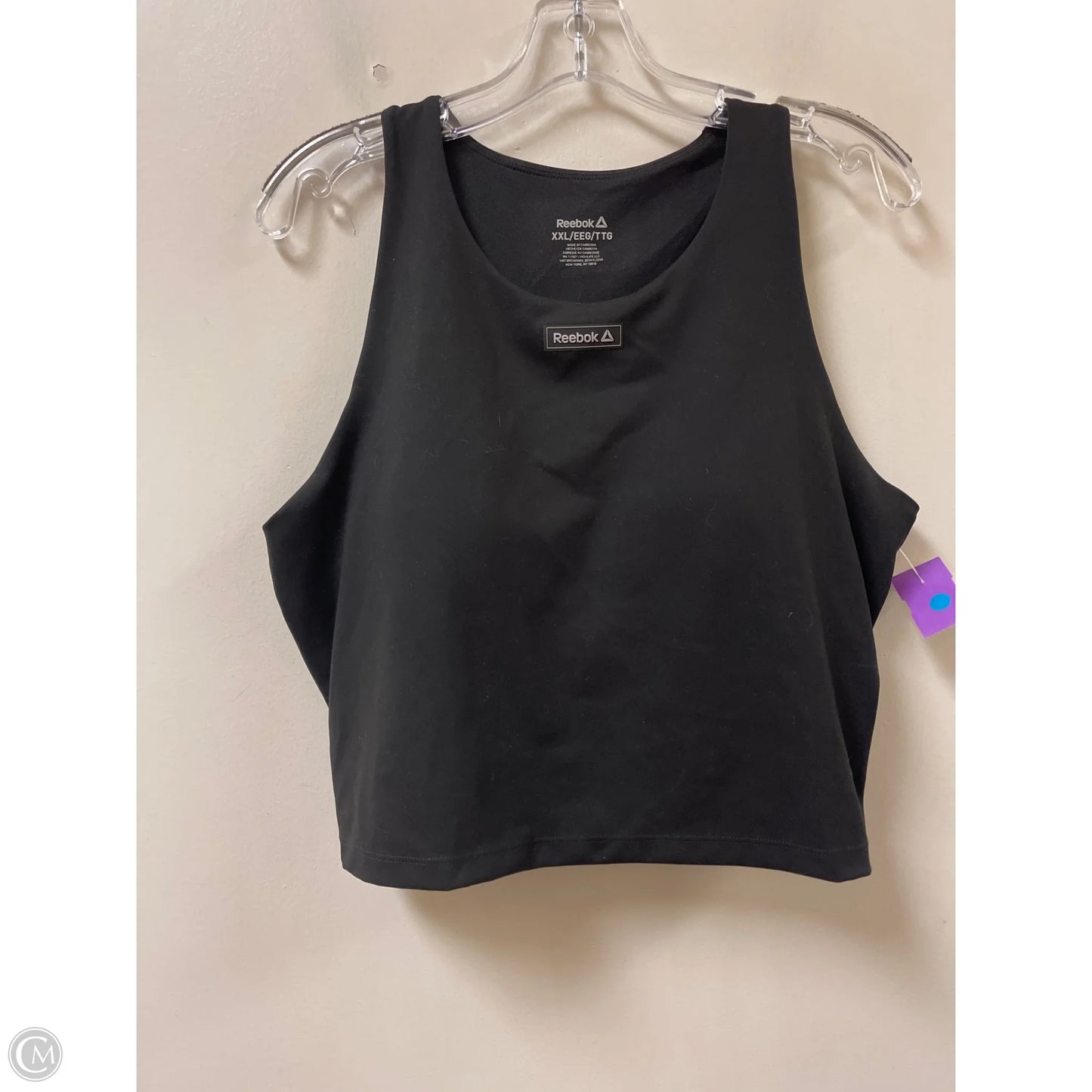 Athletic Bra By Reebok In Black, Size: 2x