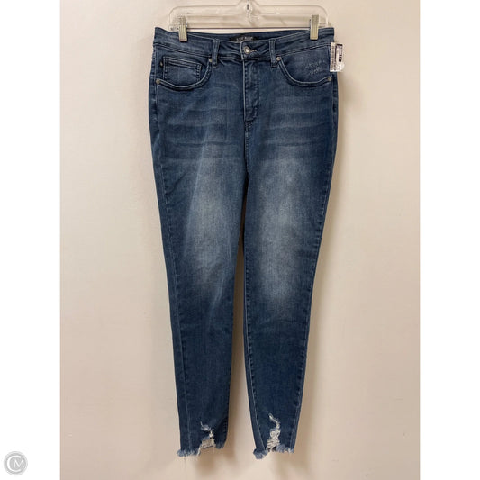 Jeans Skinny By Judy Blue In Blue Denim, Size: 10
