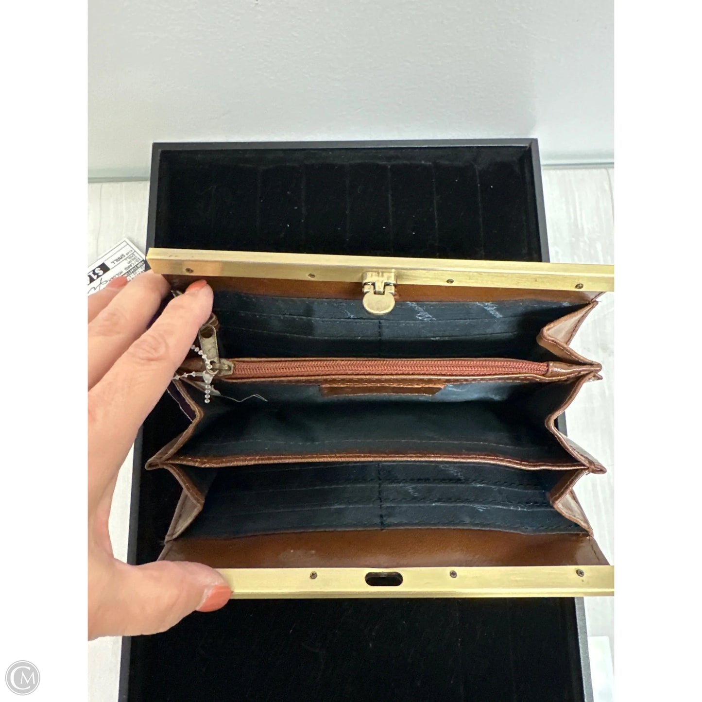 Wallet Leather By Clothes Mentor, Size: Large