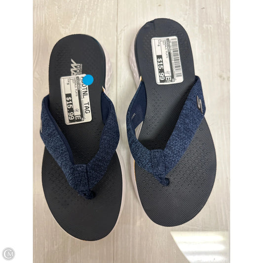 Sandals Flats By Skechers In Navy, Size: 6