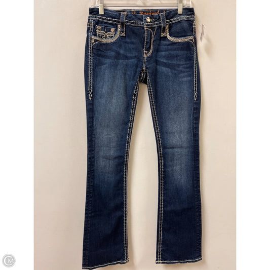 Jeans Boot Cut By Rock Revival In Blue Denim, Size: 4