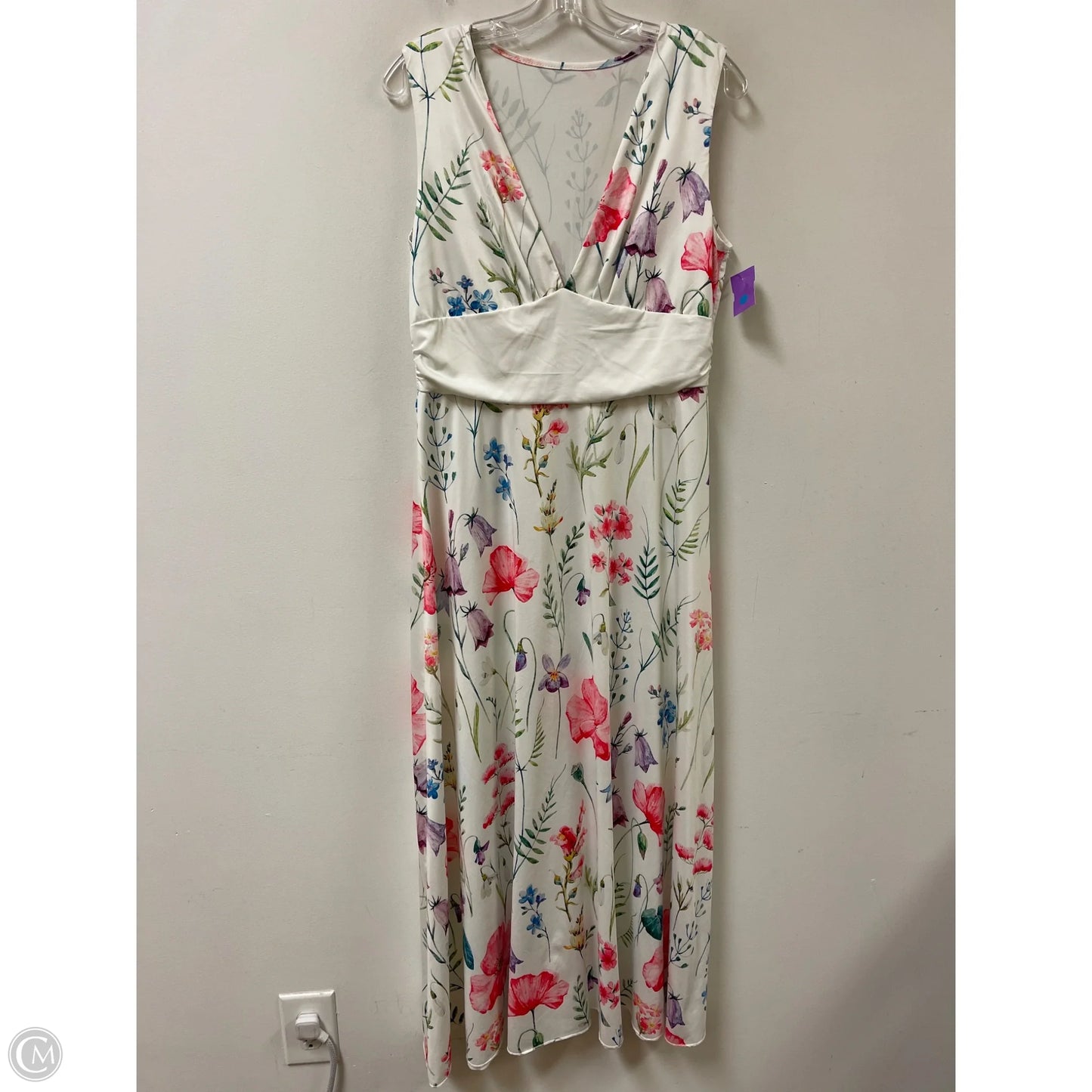 Dress Casual Maxi By Clothes Mentor In Cream, Size: Xl