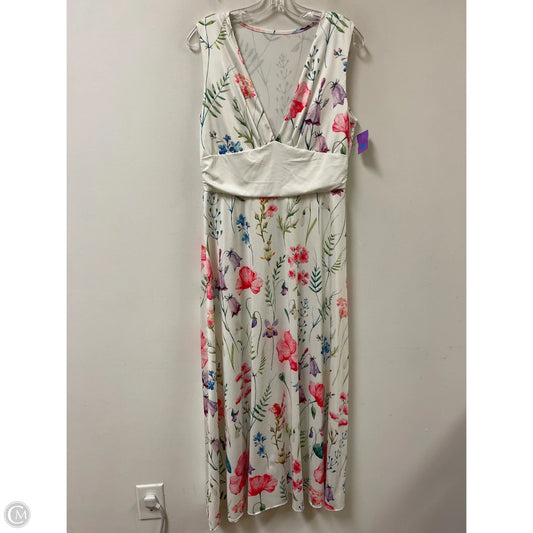 Dress Casual Maxi By Clothes Mentor In Cream, Size: Xl