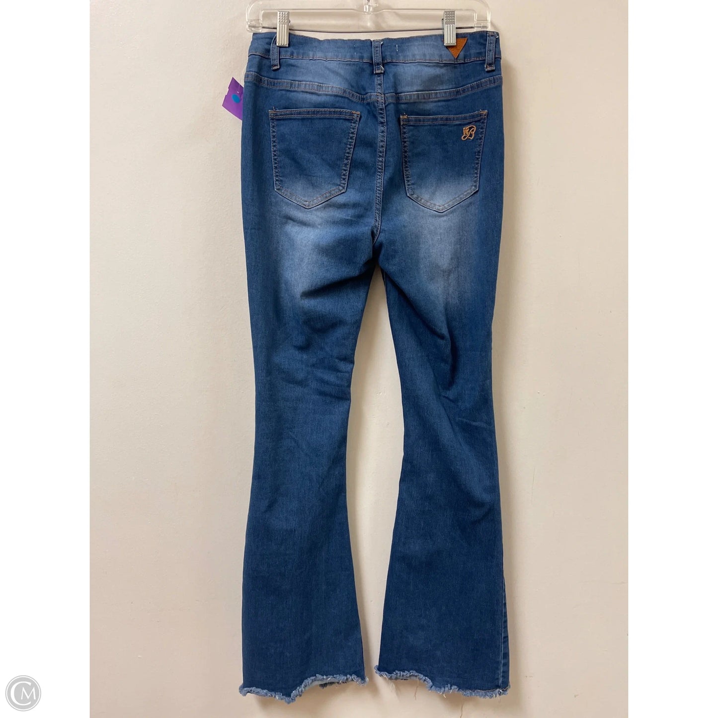 Jeans Flared By Clothes Mentor In Blue Denim, Size: 8