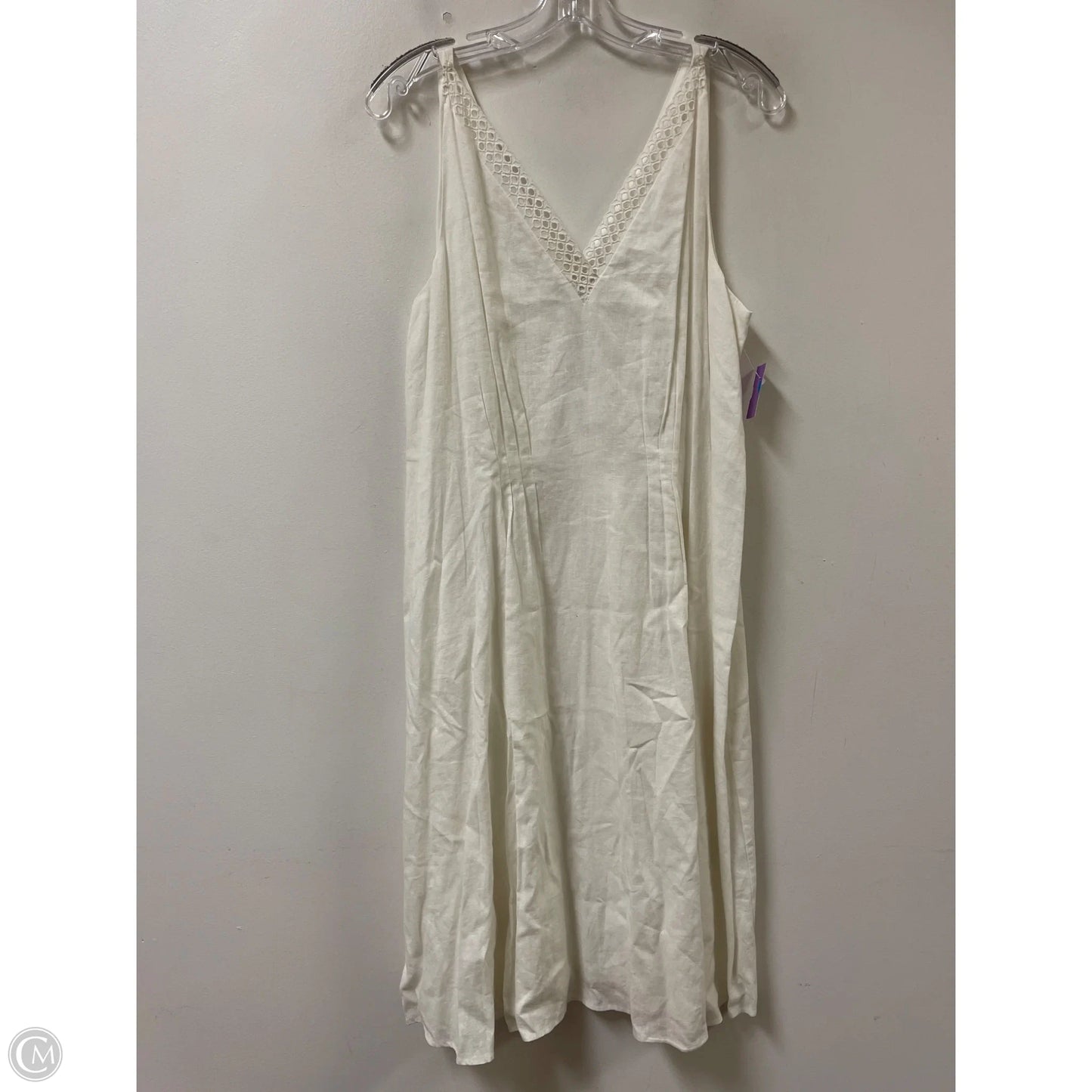 Dress Casual Midi By Gibson And Latimer In White, Size: L