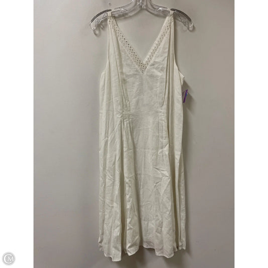 Dress Casual Midi By Gibson And Latimer In White, Size: L