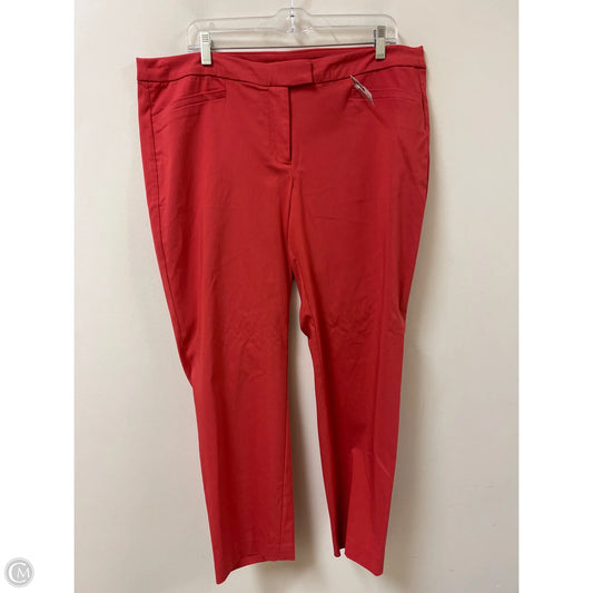 Pants Cropped By Lane Bryant In Red, Size: 16