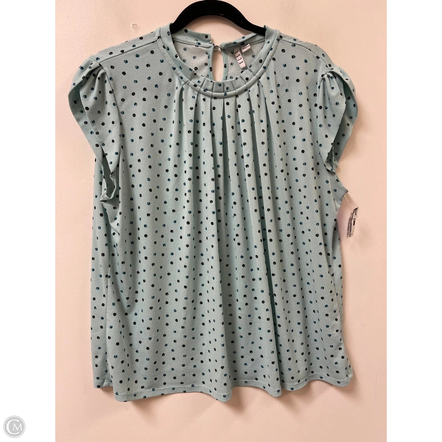 Top Sleeveless By Elle In Aqua, Size: Xl