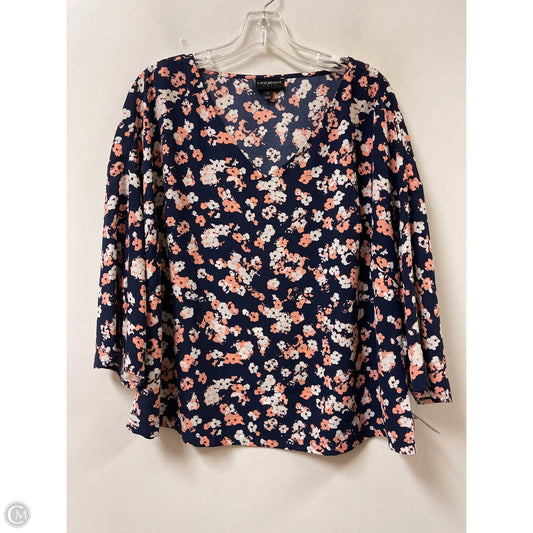 Top Long Sleeve By Lane Bryant In Navy, Size: Xl