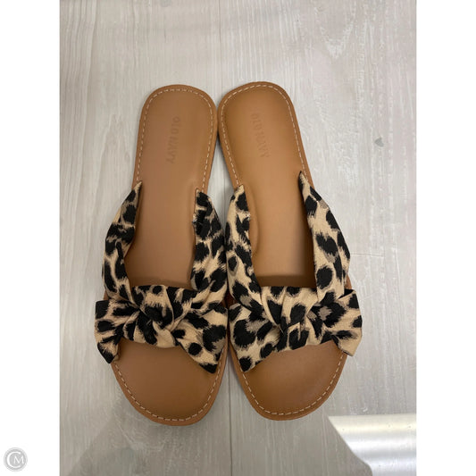 Sandals Flats By Old Navy In Animal Print, Size: 8