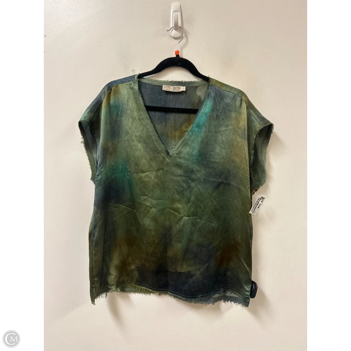 Blouse Short Sleeve By Cma In Green, Size: M