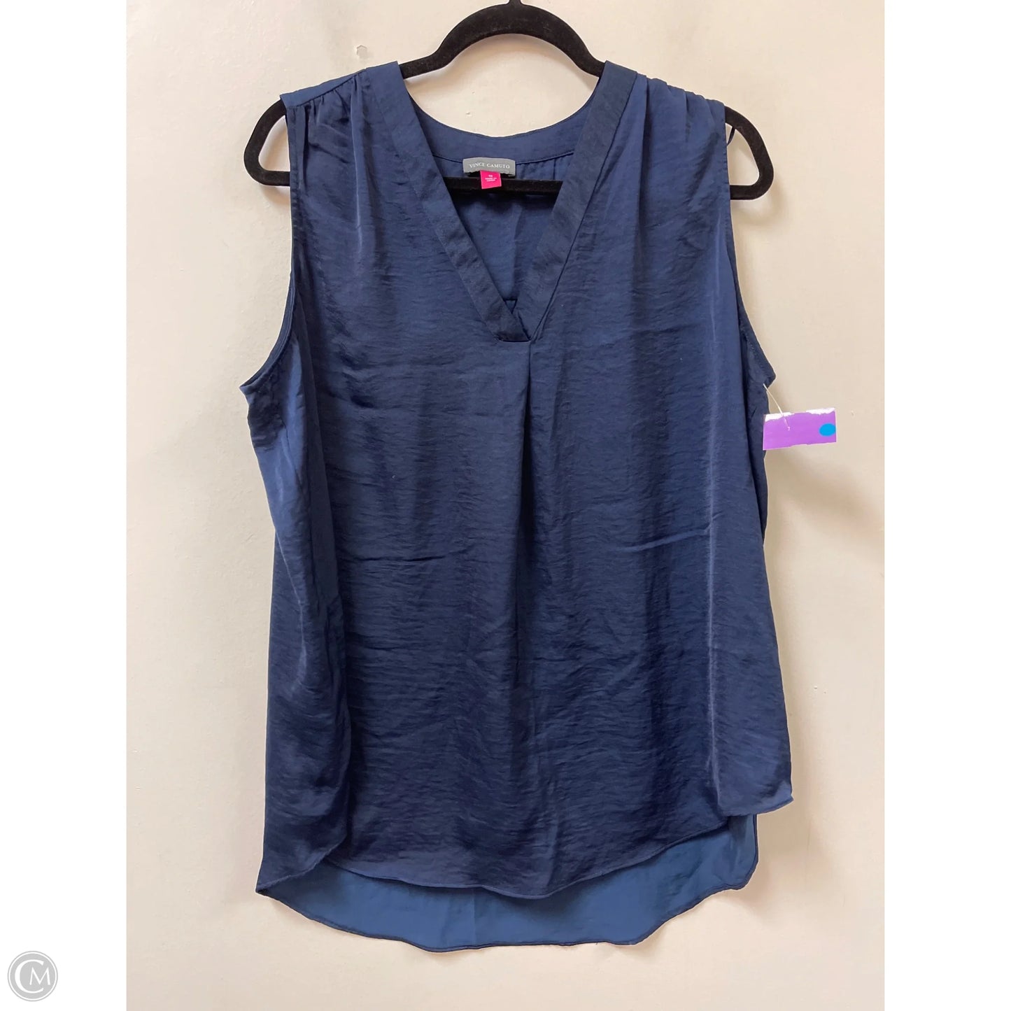 Top Sleeveless By Vince Camuto In Navy, Size: 1x