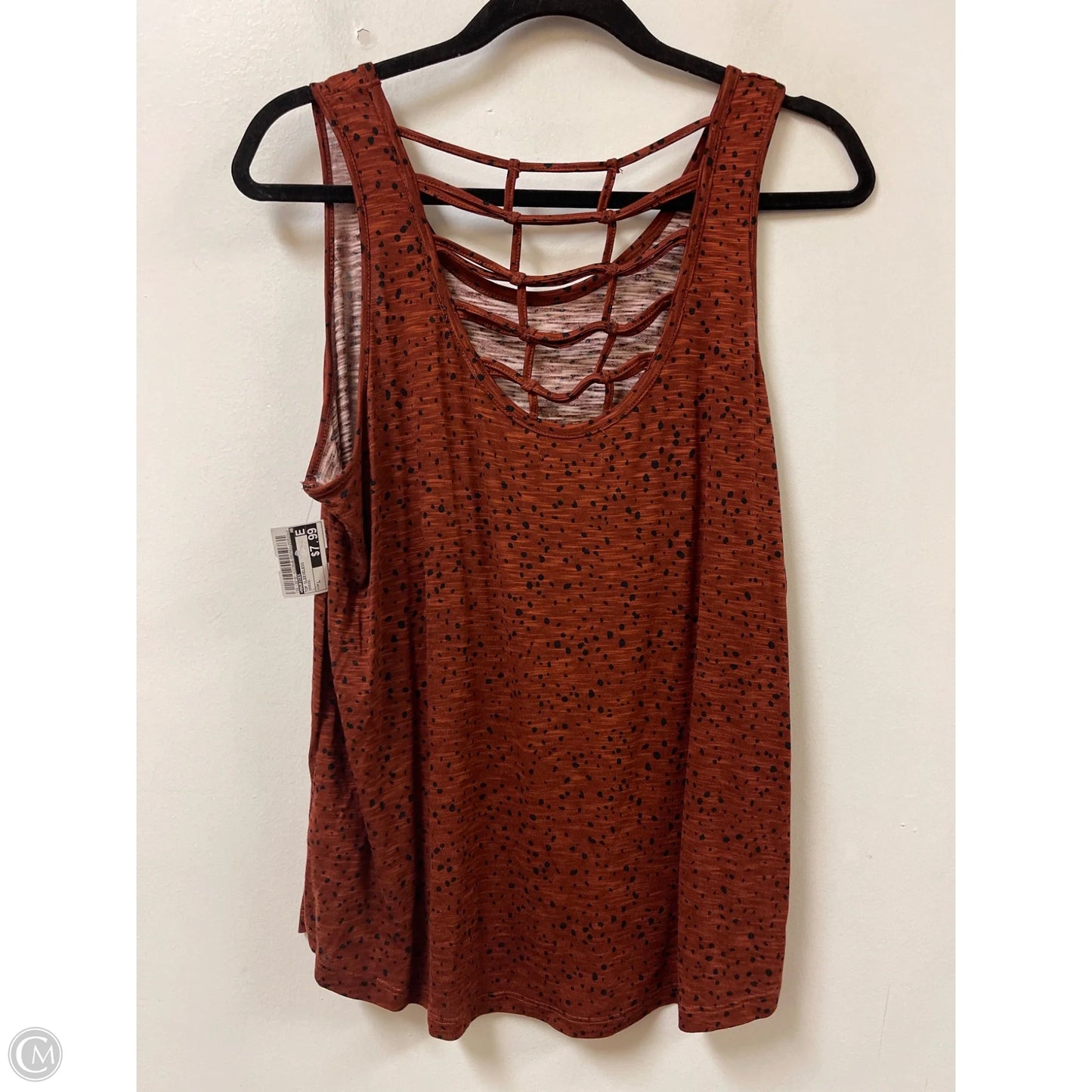 Top Sleeveless By Maurices In Orange, Size: L