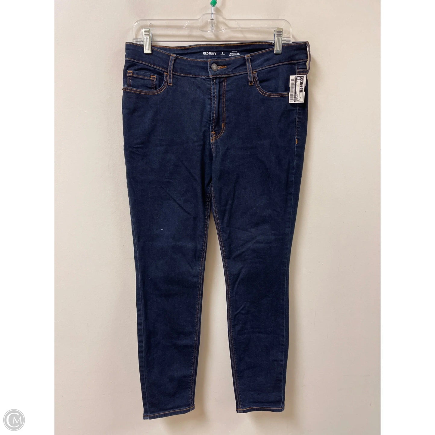 Jeans Skinny By Old Navy In Blue Denim, Size: 8p