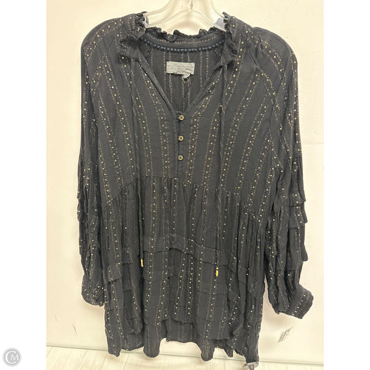 Dress Casual Midi By Anthropologie In Black, Size: Mp
