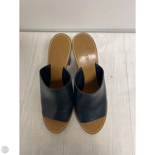 Sandals Heels Block By J. Crew In Navy, Size: 8