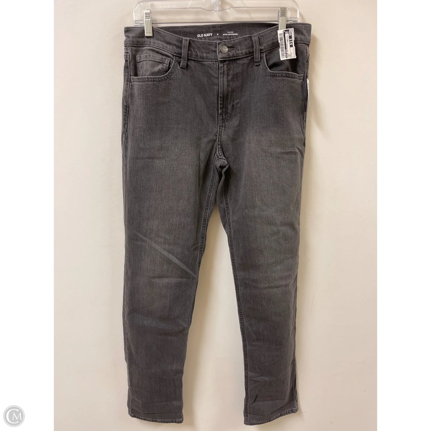 Jeans Boyfriend By Old Navy In Grey, Size: 4