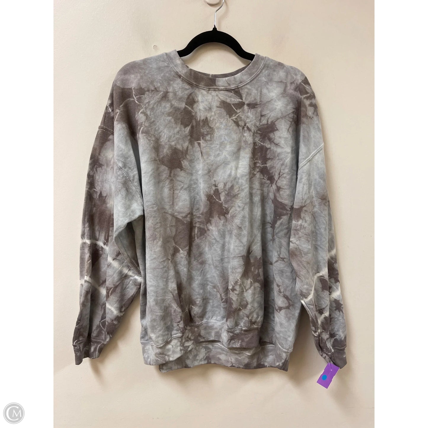 Sweater By Clothes Mentor In Grey, Size: L