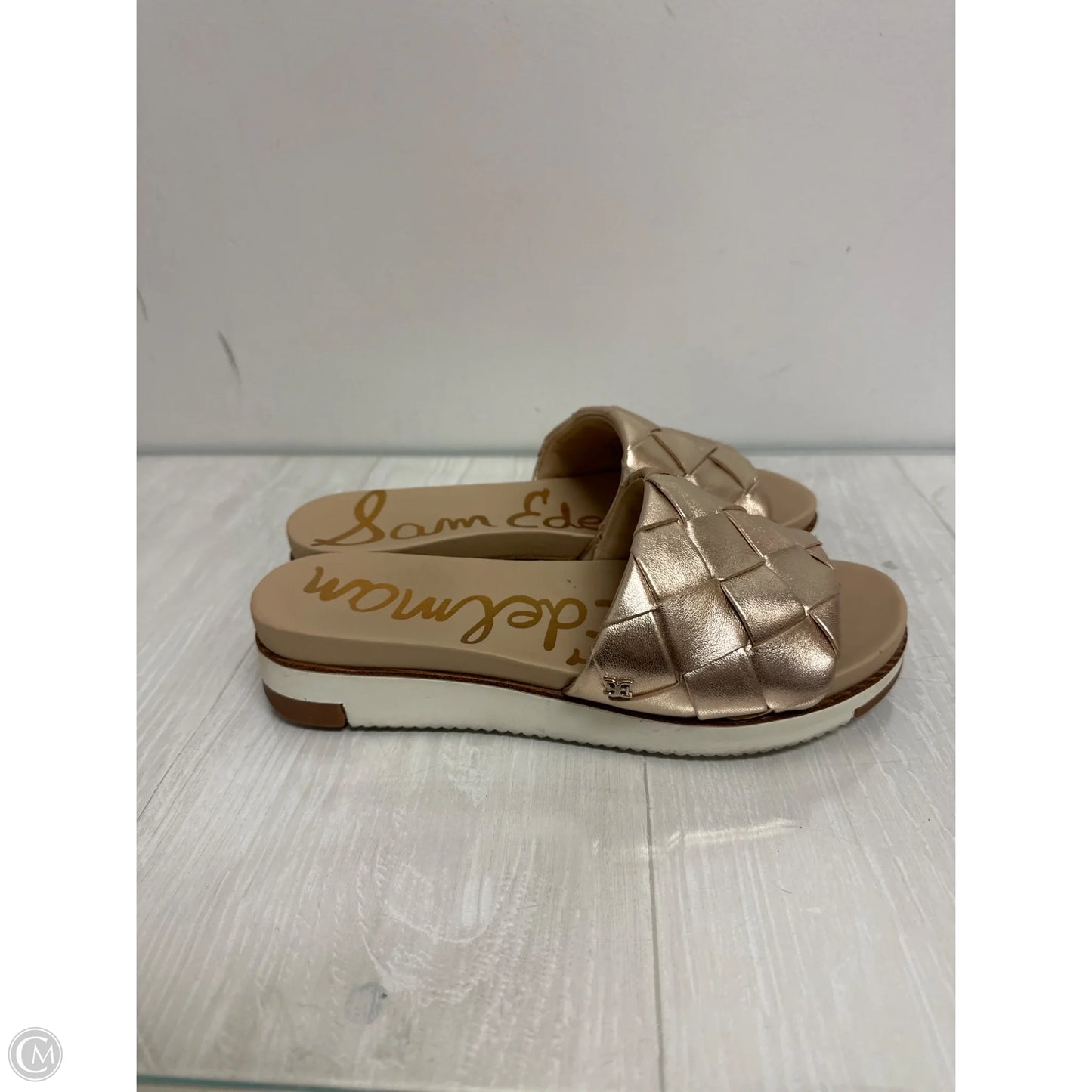 Sandals Flats By Sam Edelman In Gold, Size: 8
