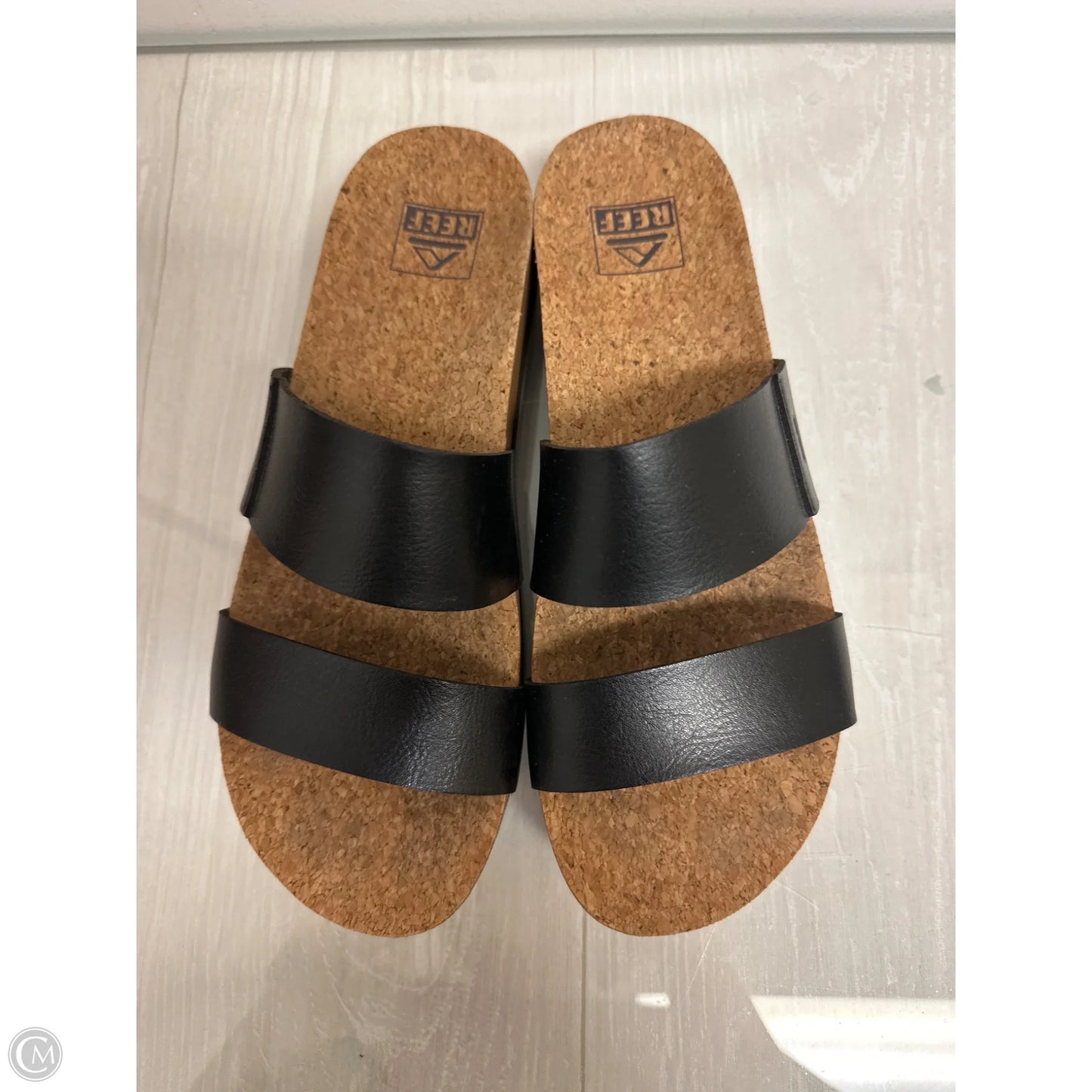 Sandals Heels Platform By Reef In Black, Size: 8