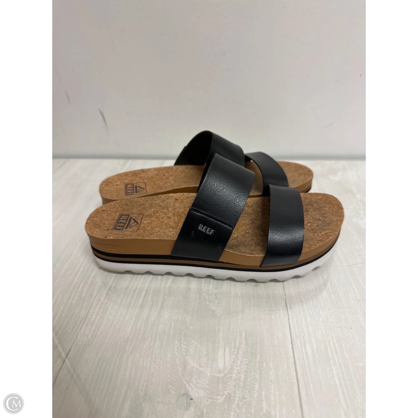 Sandals Heels Platform By Reef In Black, Size: 8