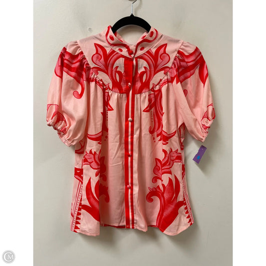 Top Short Sleeve By Clothes Mentor In Pink, Size: S
