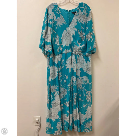 Dress Casual Maxi By Lane Bryant In Aqua, Size: 4x