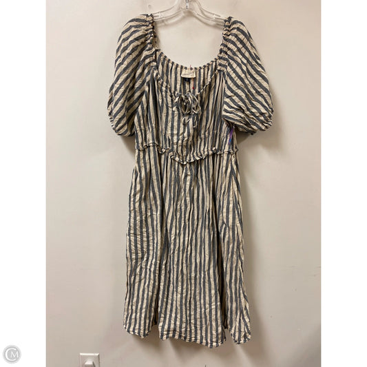 Dress Casual Midi By Universal Thread In Cream, Size: 2x