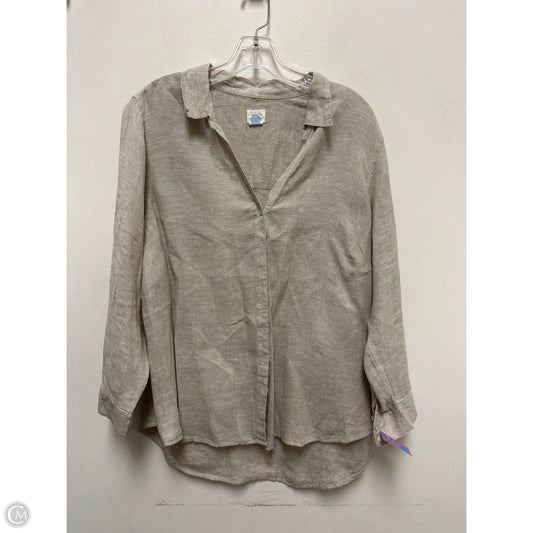 Tunic Long Sleeve By Sigrid Olsen In Cream, Size: 1x
