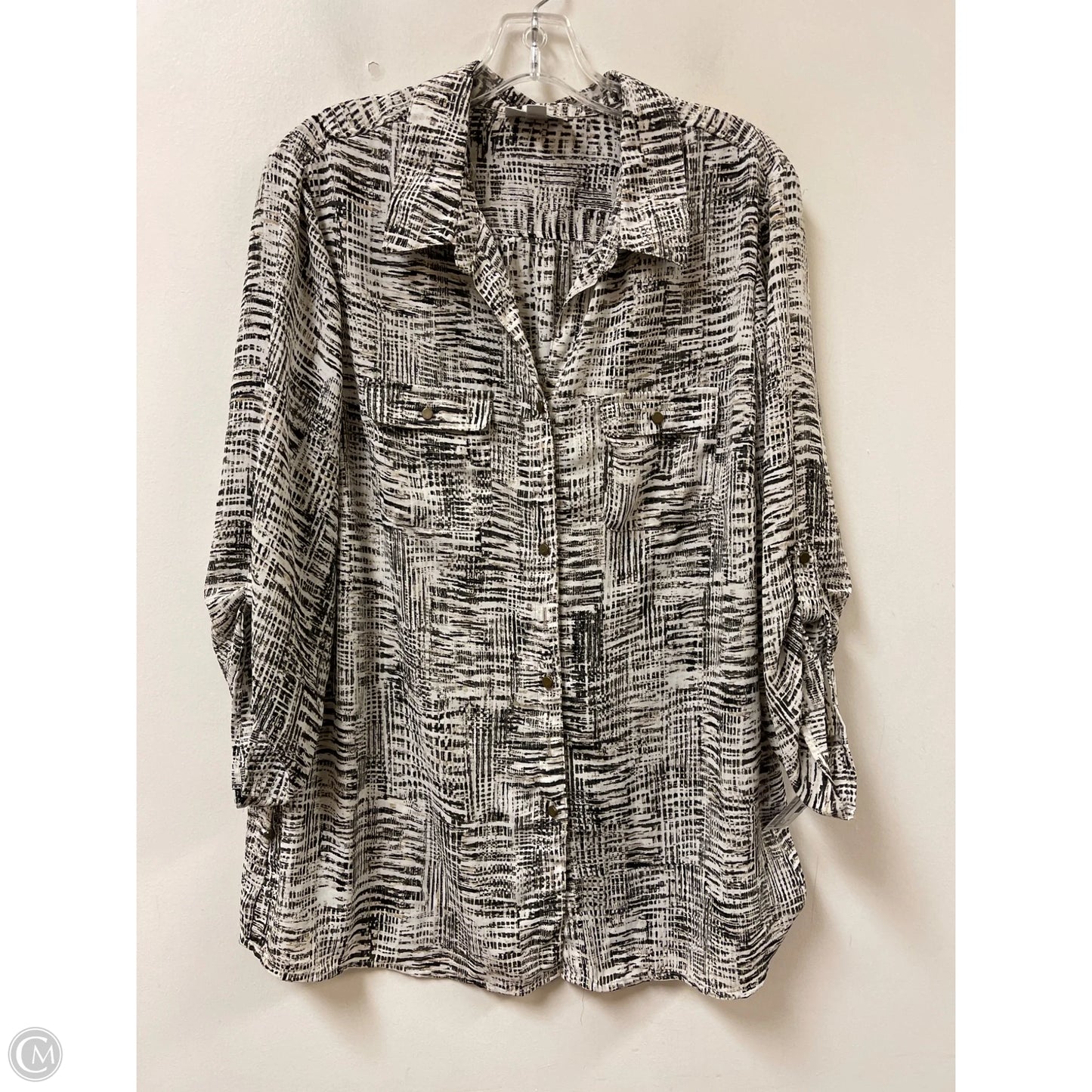 Top Long Sleeve By Dressbarn In Green, Size: Xl