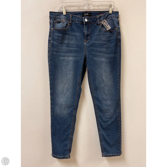 Jeans Skinny By Easel In Blue Denim, Size: 12