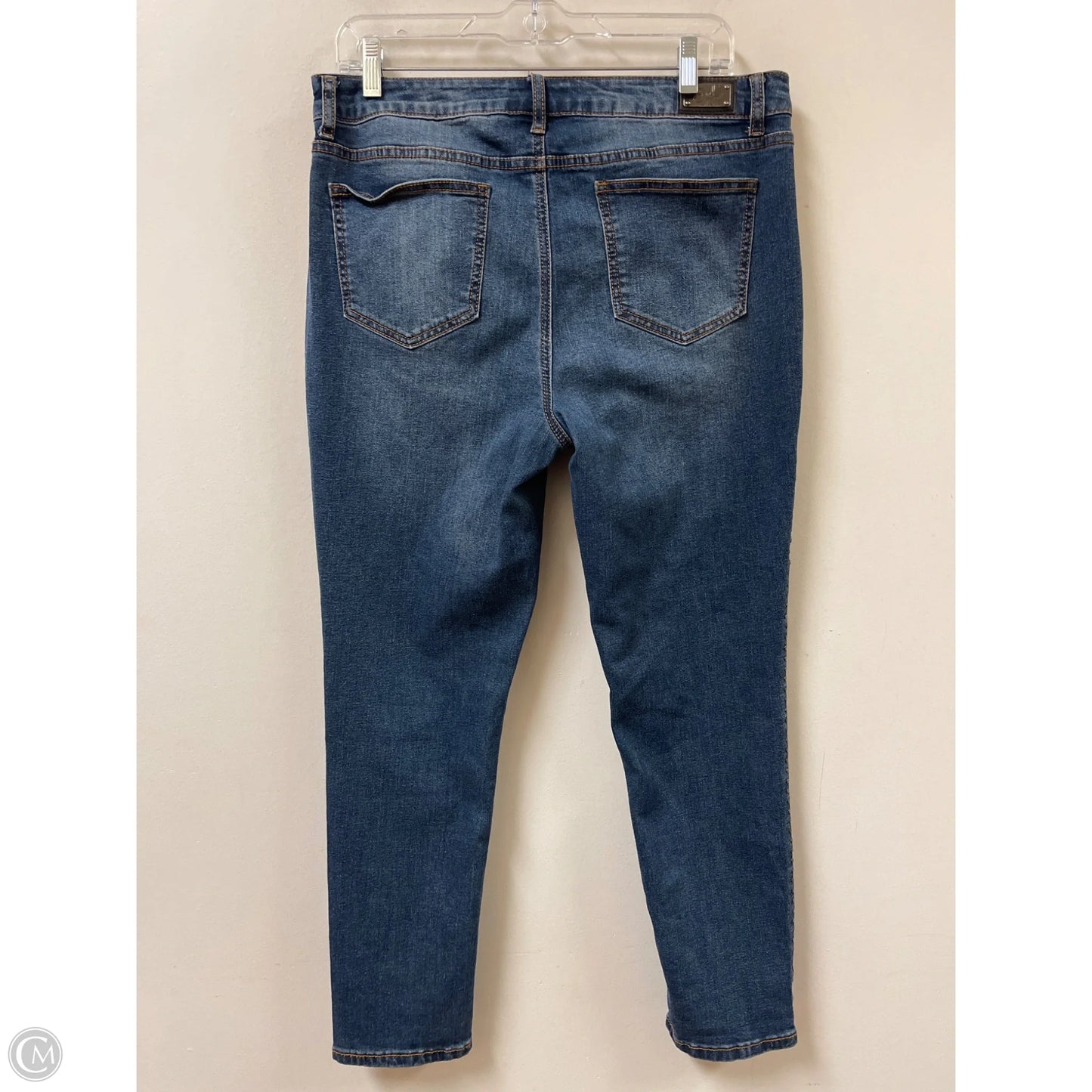 Jeans Skinny By Easel In Blue Denim, Size: 12