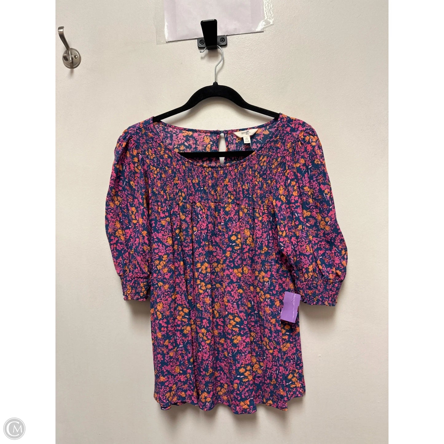 Top Short Sleeve By Terra & Sky In Pink, Size: 1x