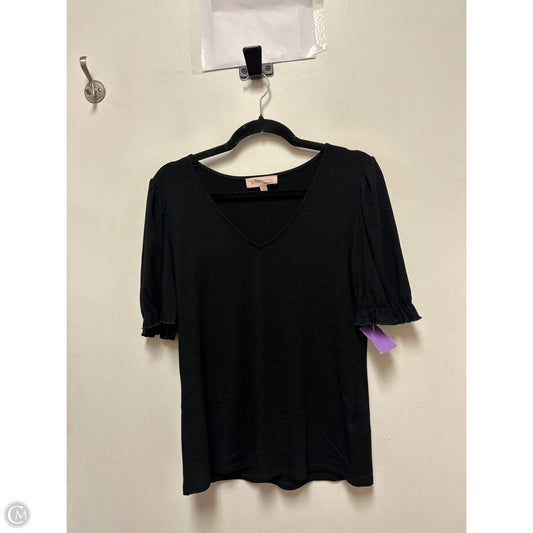 Top Short Sleeve By Philosophy In Black, Size: L