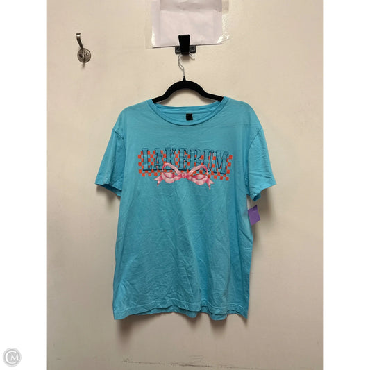 Top Short Sleeve By Clothes Mentor In Aqua, Size: M
