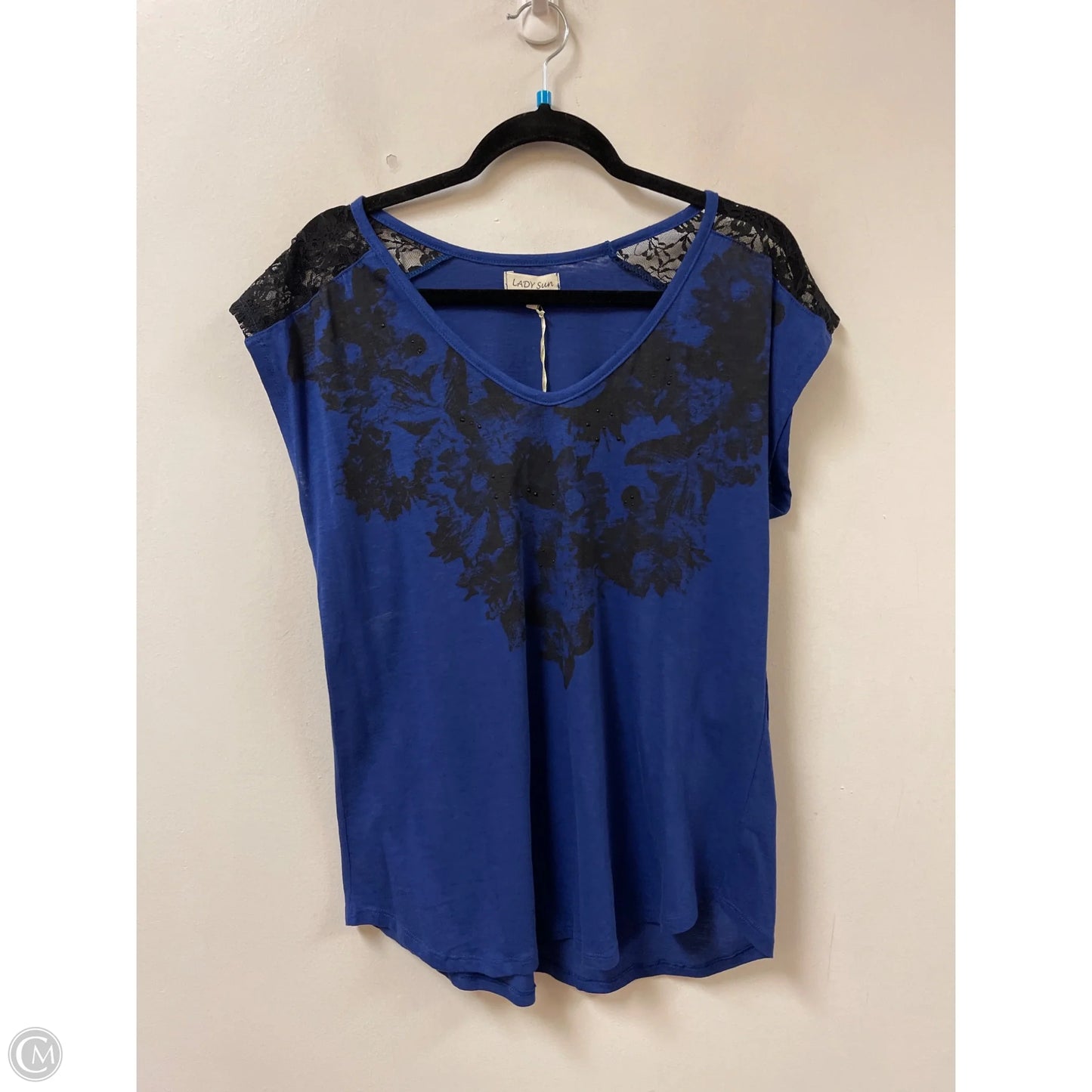 Top Sleeveless By Clothes Mentor In Blue, Size: M
