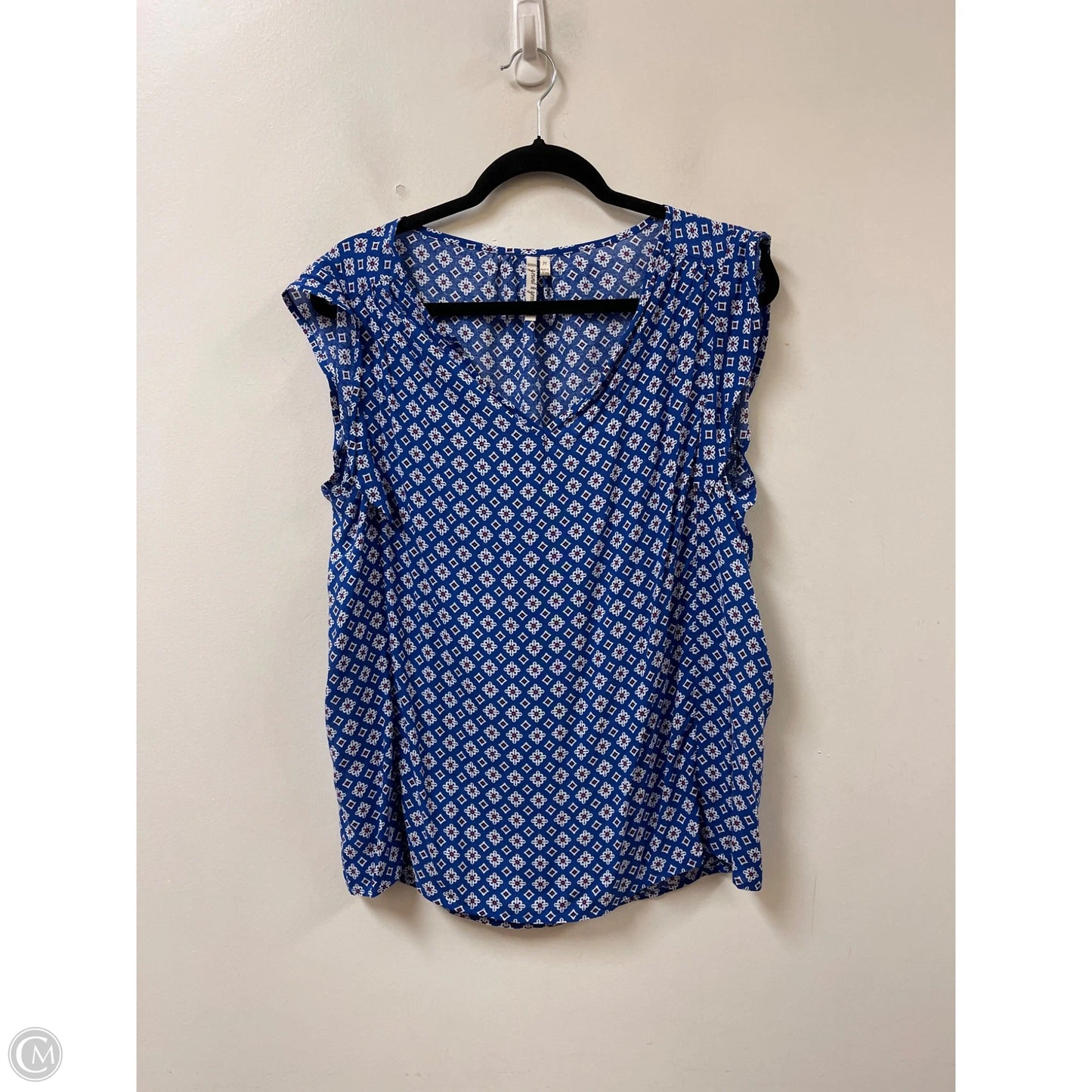 Top Sleeveless By Grand And Greene In Blue, Size: M