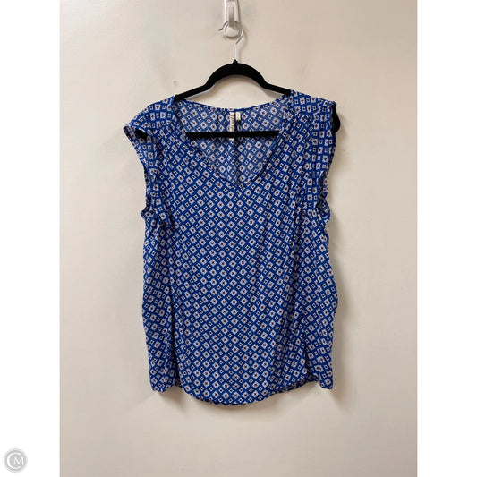 Top Sleeveless By Grand And Greene In Blue, Size: M