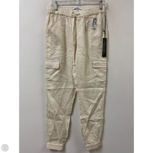 Pants Linen By Nicole Miller In Tan, Size: 4