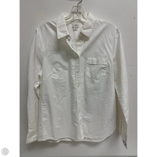 Top Long Sleeve By J. Crew In White, Size: M