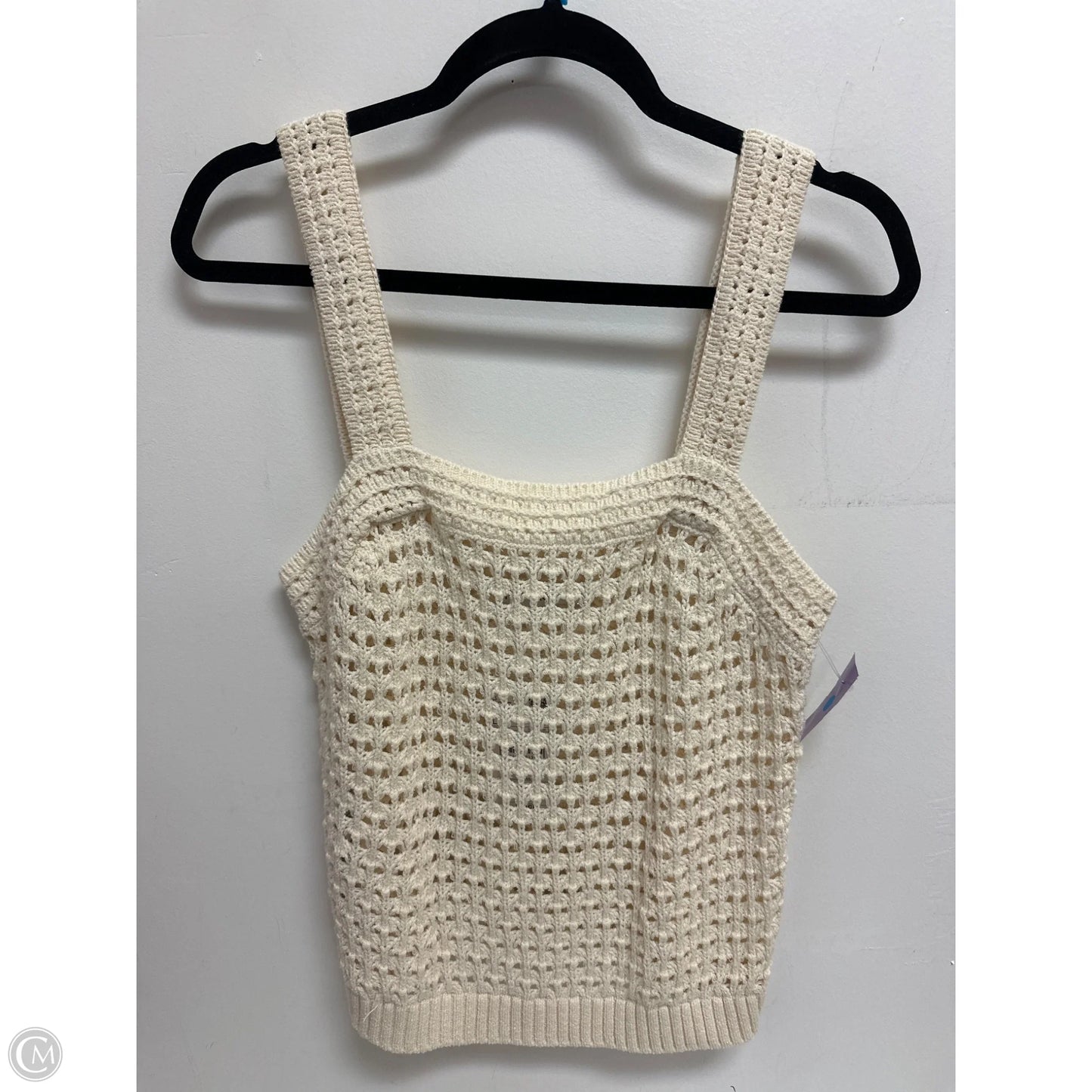 Top Sleeveless By Mng In Cream, Size: L