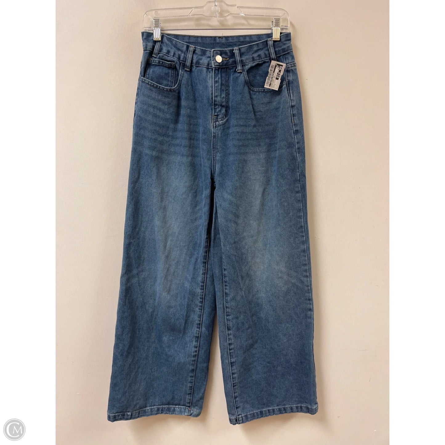Jeans Wide Leg By Clothes Mentor In Blue Denim, Size: 4