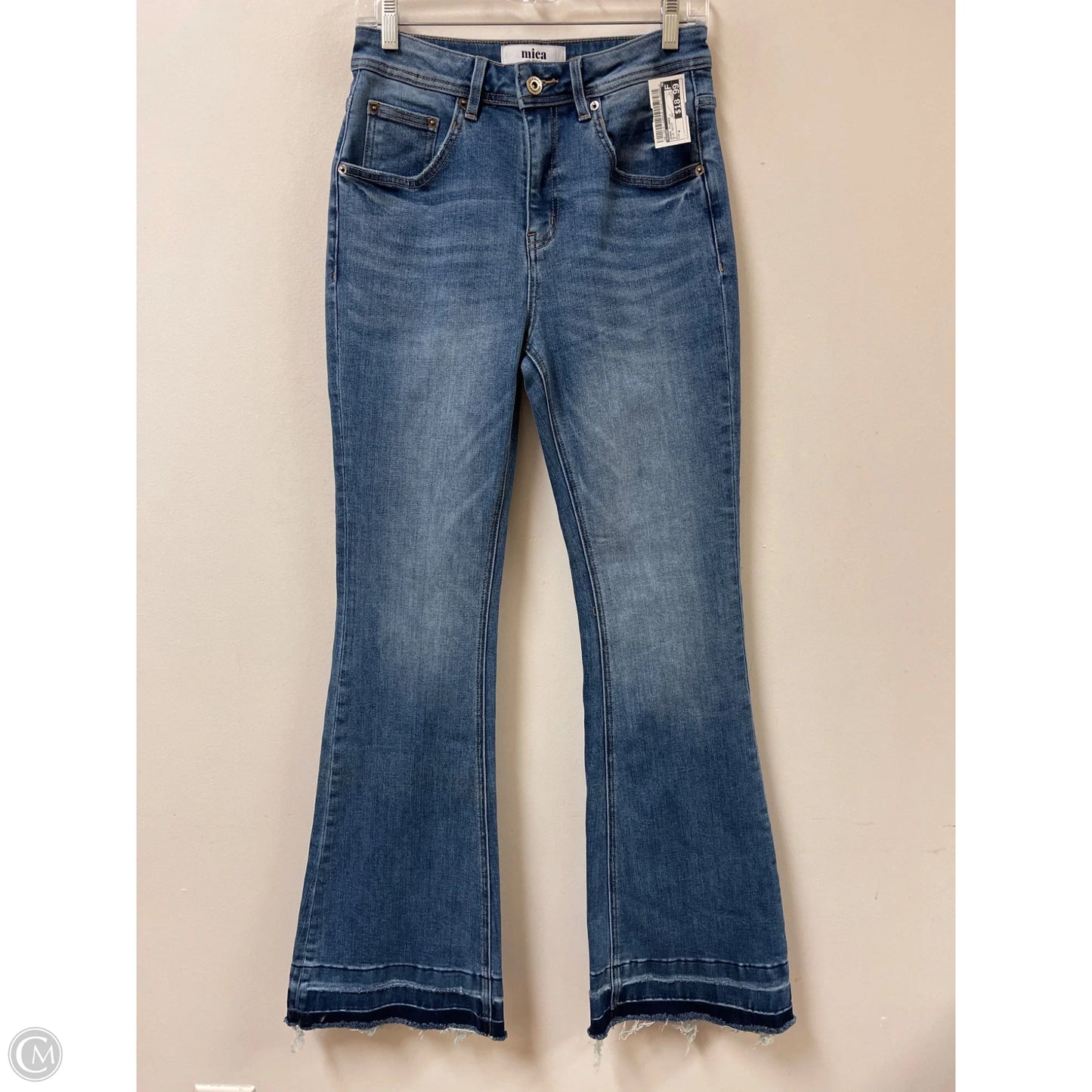 Jeans Flared By Micas In Blue Denim, Size: 4