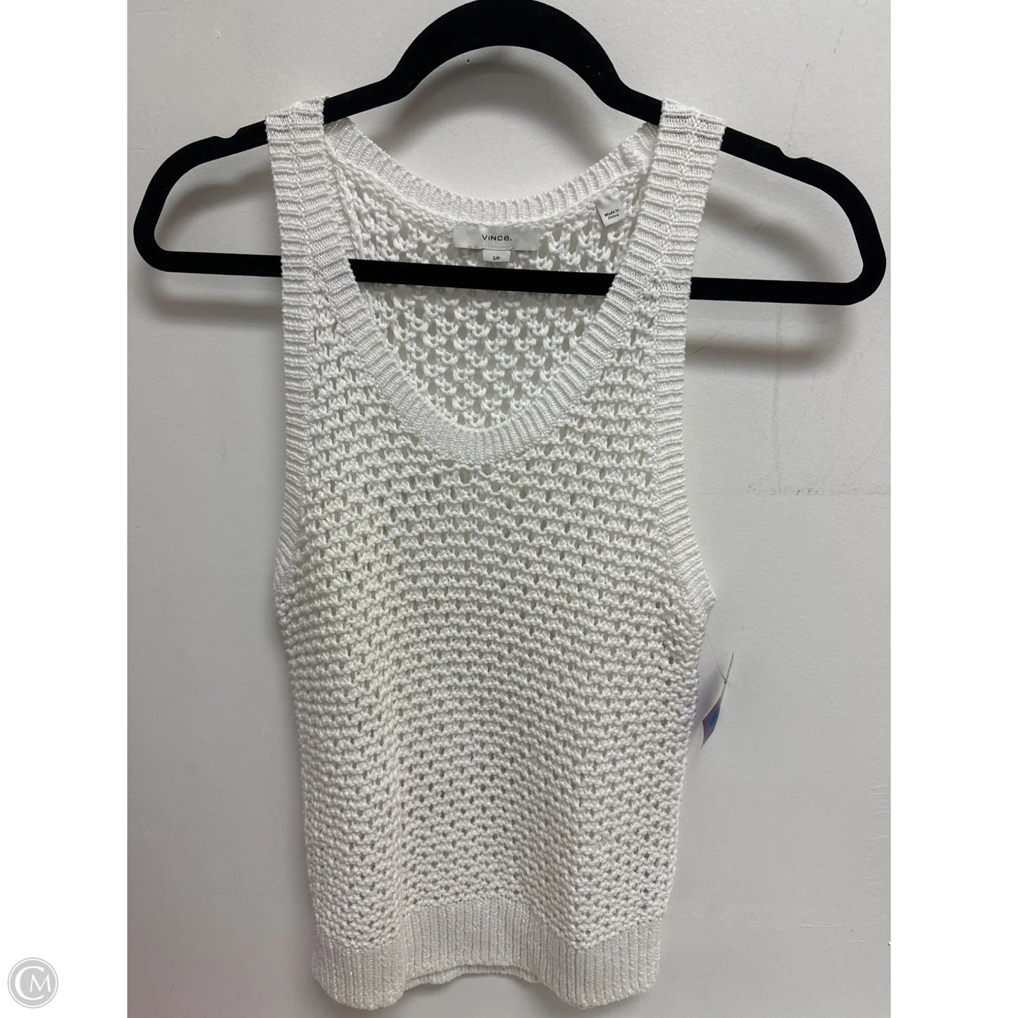 Top Sleeveless By Vince In White, Size: S